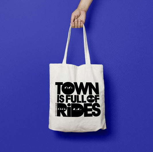 Town is Full of Rides Tote Bag