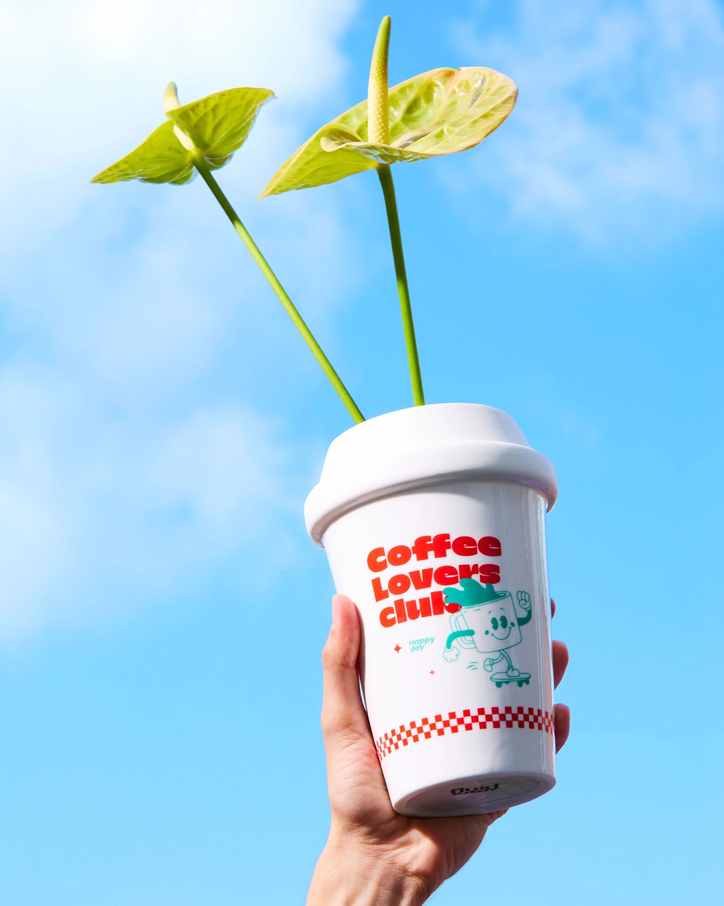 Coffee cup vase