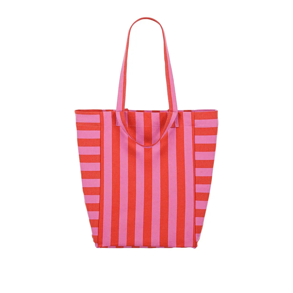 Tomato stripe tote Med