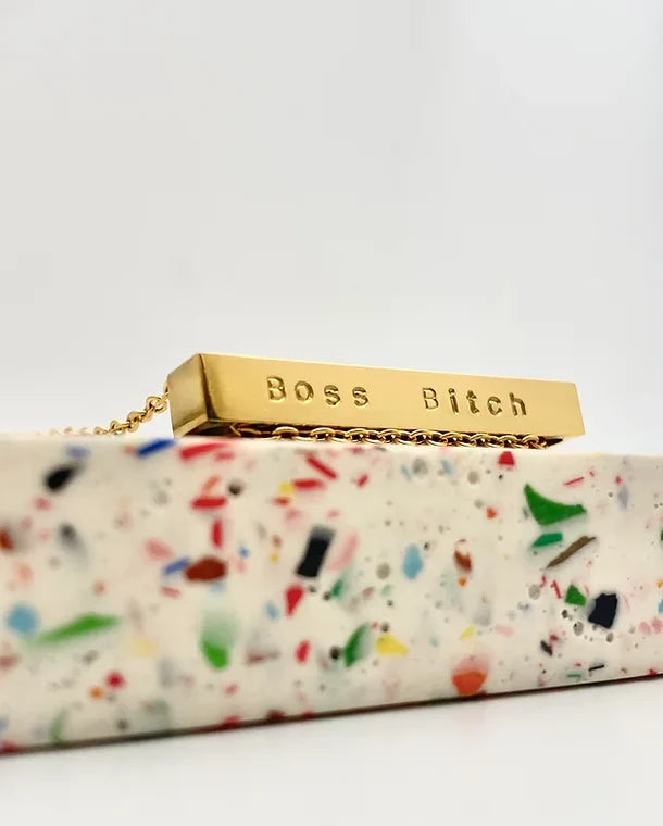 Boss Bitch Bar Necklace