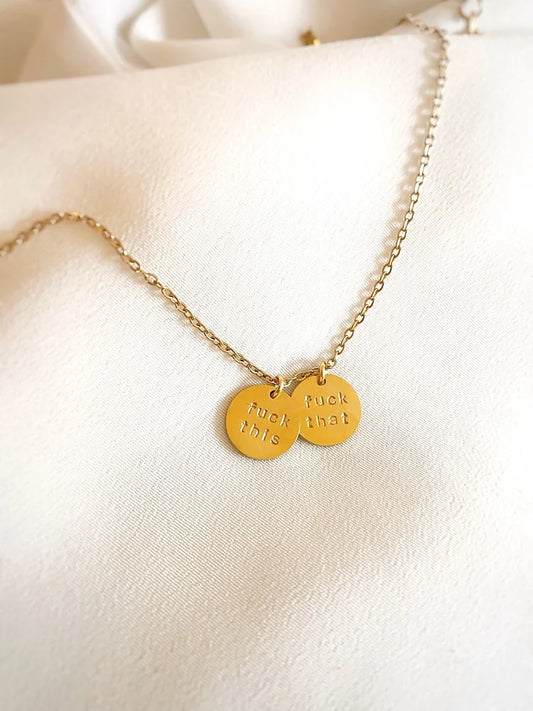 Fuck this/Fuck that Necklace - Rudies & Co