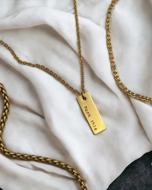 Fuck This Bar Necklace -Rudies & Co