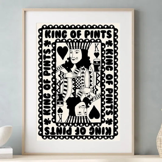 King of Pints A4 Print