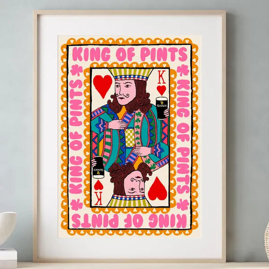 King of Pints A3 Print