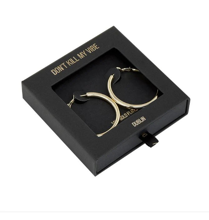 NYA Large Gold Hoops